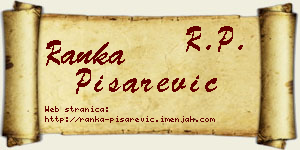 Ranka Pisarević vizit kartica
